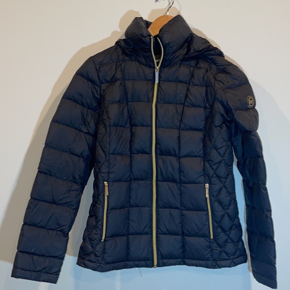 Michael Kors packable hooded down coat